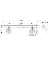 TOALLERO 800mm STARCK